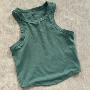 Nike Women’s One Dri-FIT Cropped Tank in Green